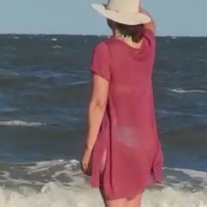 Eileen Fisher Woman’s Burgundy Dress-Tunic, Sz S/P